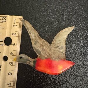 Bakelite Vintage Mallard Duck Brooch Pin